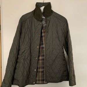 LLBean Olive Quilted Jacket